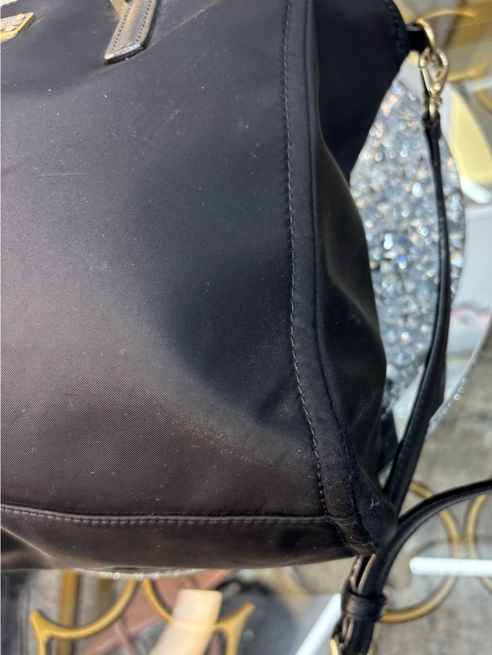 Kate Spade Blake Avenue Loden Nylon Crossbody Satchel EUC - Picture 12 of 16
